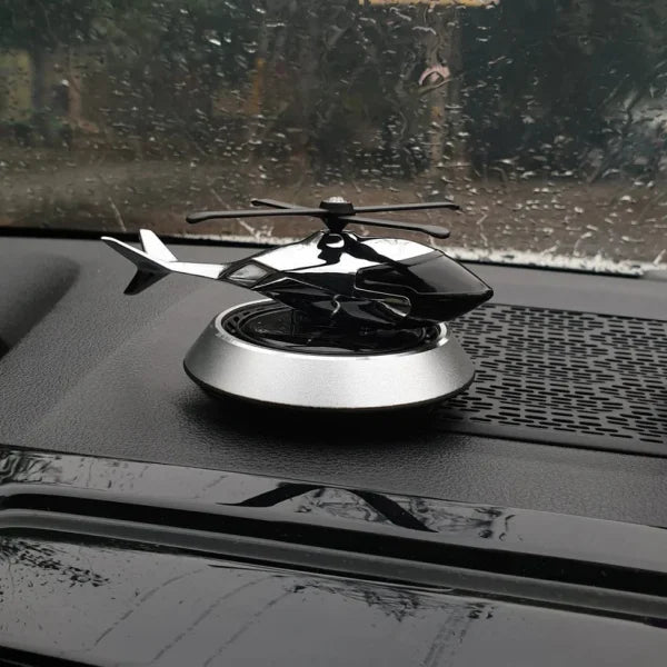Solar Helicopter Car Air Freshener Metal - Flyingcart.pk
