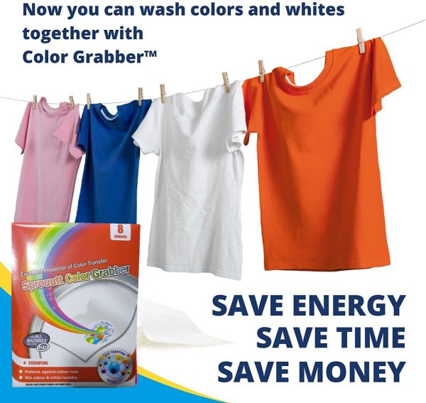 Sprouutt Color Grabber – 8 Sheets Stain Remover - Flyingcart.pk