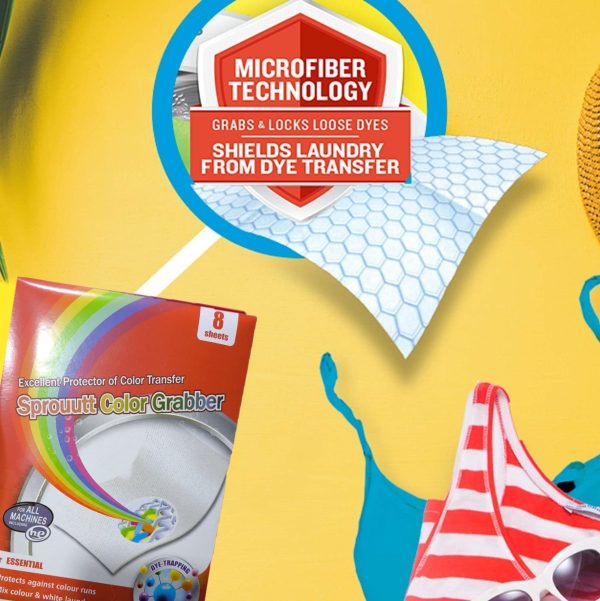 Sprouutt Color Grabber – 8 Sheets Stain Remover - Flyingcart.pk