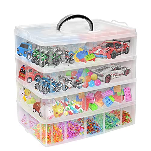 Stackable Storage Box Organizer 4 Layer