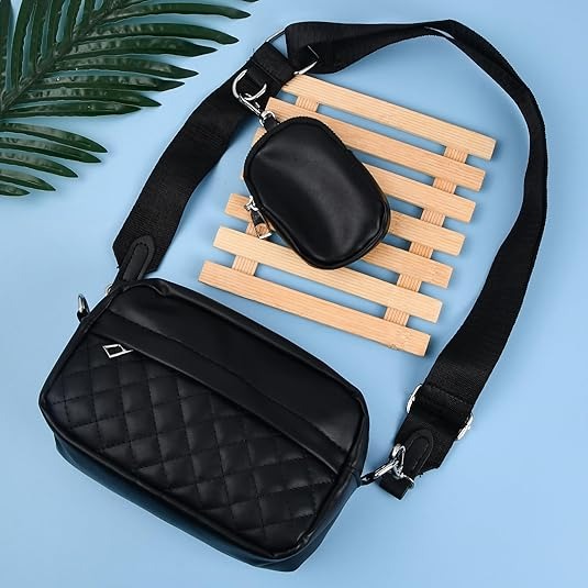 Stylish Girl’s Convertible Waterproof PU Leather Crossbody Bag - Flyingcart.pk