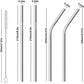 Stainless Steel Straws 4 Pieces Set - FlyingCart.pk