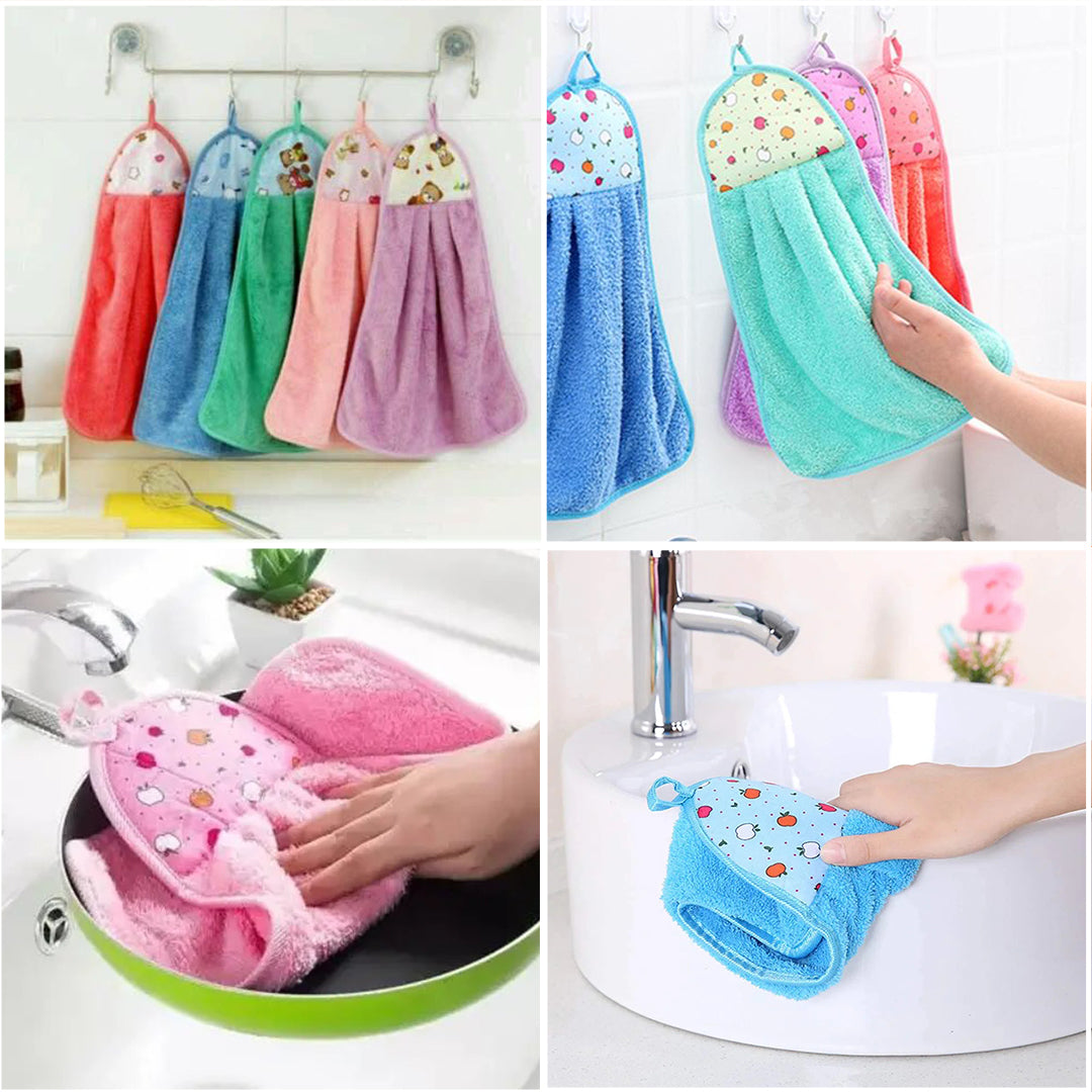 Hanging Towels Randomly Select Colors - FlyingCart.pk