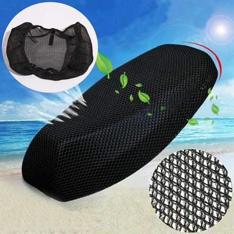 Universal Motorcycle Cool Mesh 10mm XXL Net Design Seat Cover - Flyingcart.pk