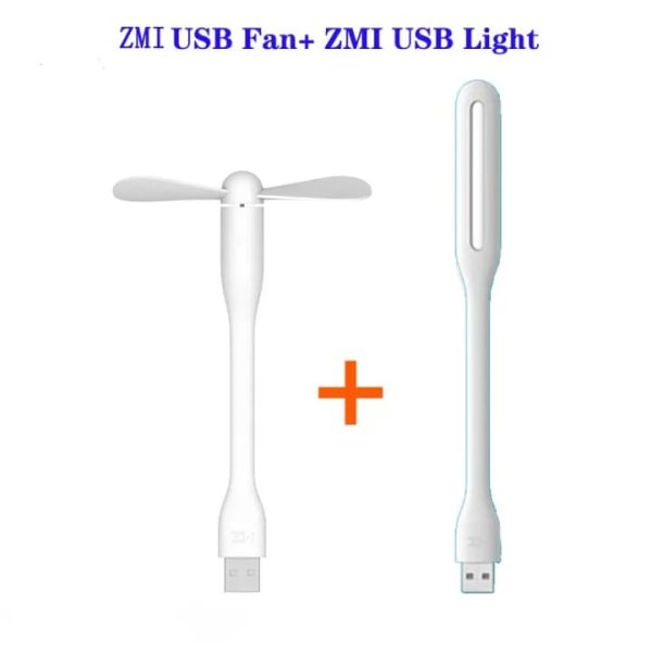 USB Fan Portable Adapter with LED Light – Enhanced Version - Flyingcart.pk