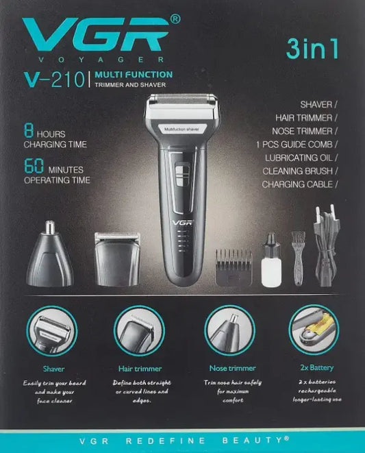 VGR V-210 Multi-Function Professional Trimmer and Shaver - Flyingcart.pk