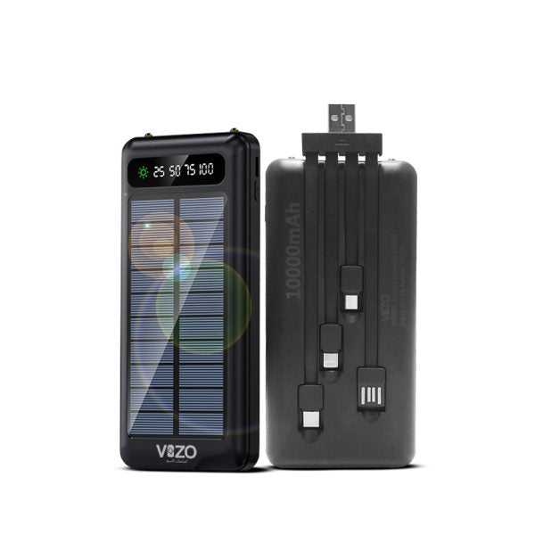 Vizo Solar-1 10000mAh Fast Powerbank - Flyingcart.pk