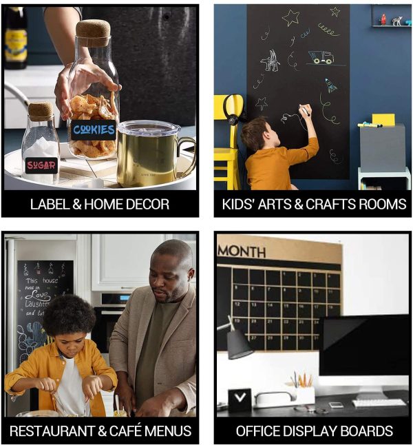 Waterproof Chalk Board Sticker (3ft X 1.3ft) - Flyingcart.pk