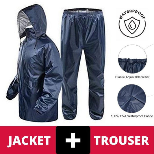 Waterproof Rain Coat & Pant | Lite Waterproof Rain Suit - Flyingcart.pk