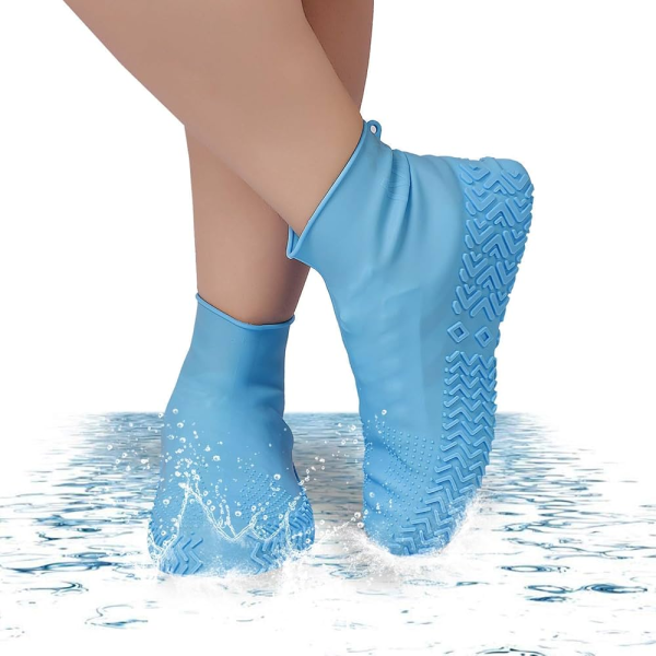 waterproof-shoe-covers-reusable-silicone-shoes-covers-for-rain-random-color-1-flyingcart.pk