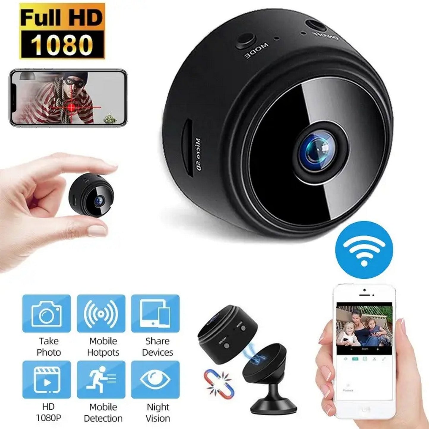 Mini A9 WIFI Camera - FlyingCart.pk