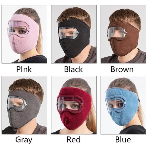 Windproof Anti-Dust Full Face Mask – Winter Cycling & Ski Goggles Hat Cap - Flyingcart.pk