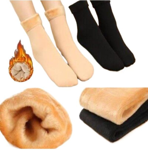 womens-woolen-quarter-socks-pack-of-2-soft-warm-winter-wear-elegant-style-flexible-size-comfortable-daily-use-available-in-black-skin-colors-1-pair-1-flyingcart.pk