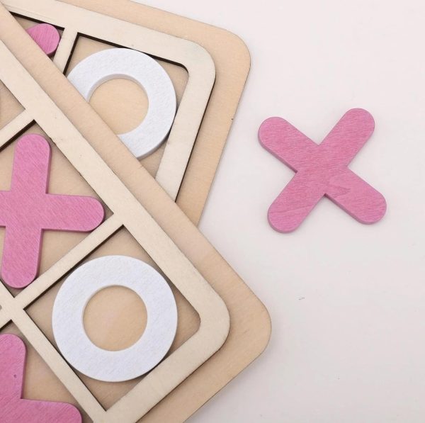 wooden-tic-tac-toe-board-game-classic-xo-strategy-game-for-kids-toddlers-preschoolers-adults-educational-durable-portable-30cm-wooden-board-ideal-birthday-1-flyingcart.pk