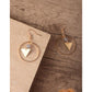 Luxurious Ring Triangle Earrings - FlyingCart.pk