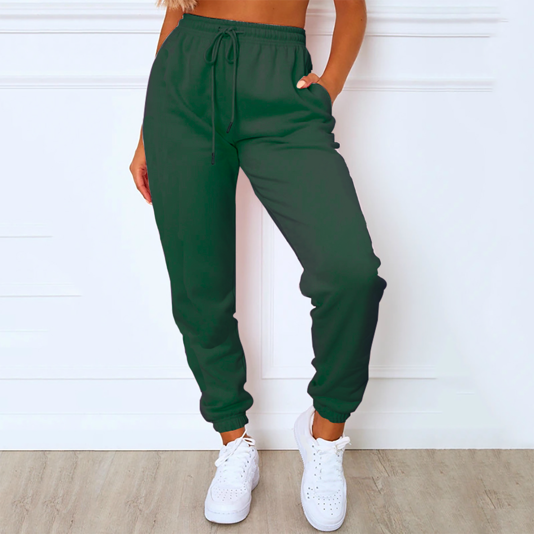 Dark Green Jogger Pant For Women - FlyingCart.pk