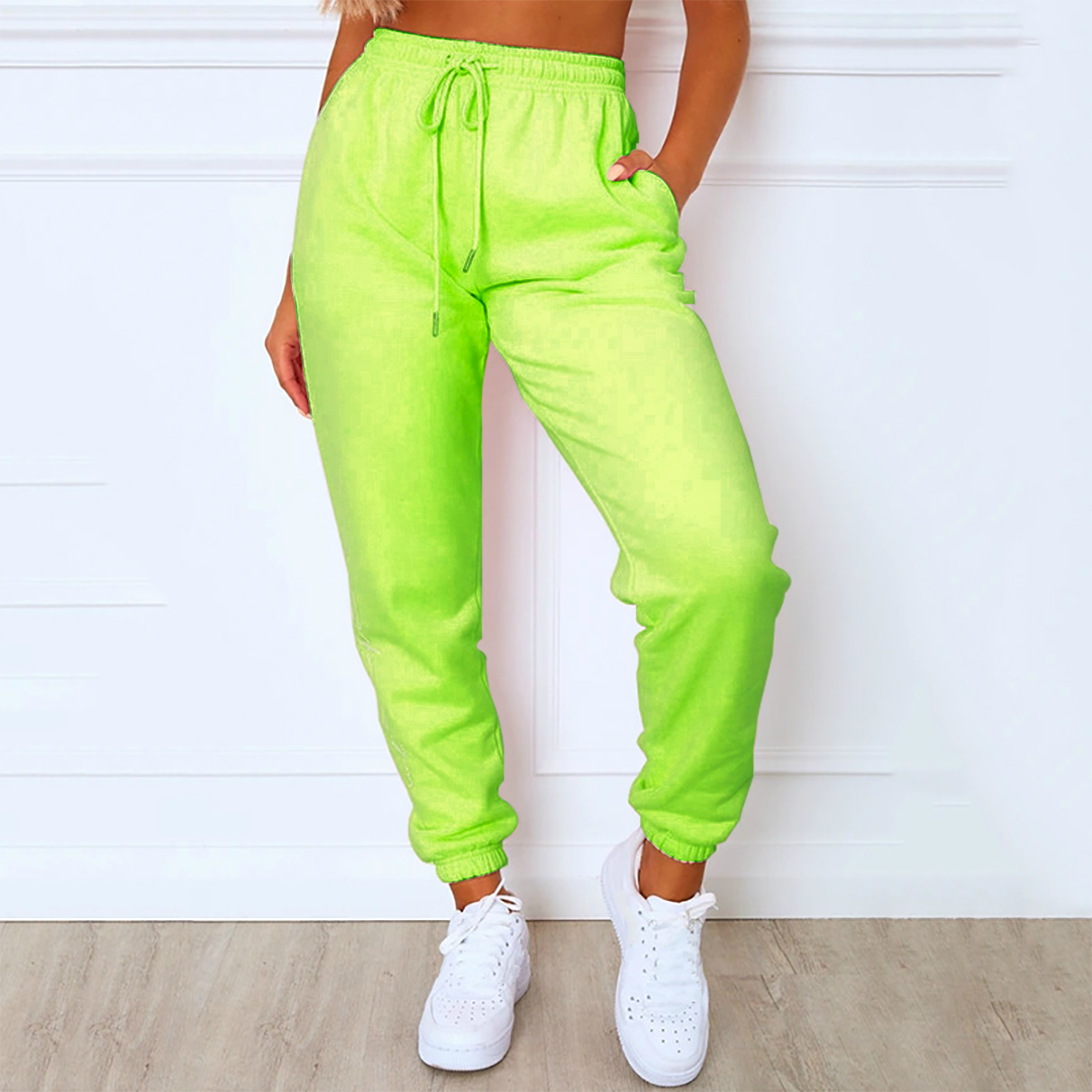 Neon Green Jogger Pant For Women
