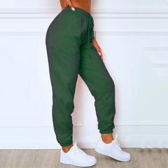 Dark Green Jogger Pant For Women