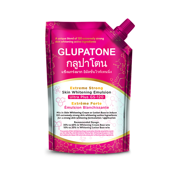 GLUPATONE Extreme Strong Whitening Emulsion Ultra Plus GS-120 For Face & Body 500ml - FlyingCart.pk