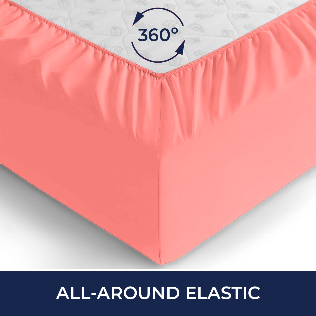 Coral Fitted Sheet