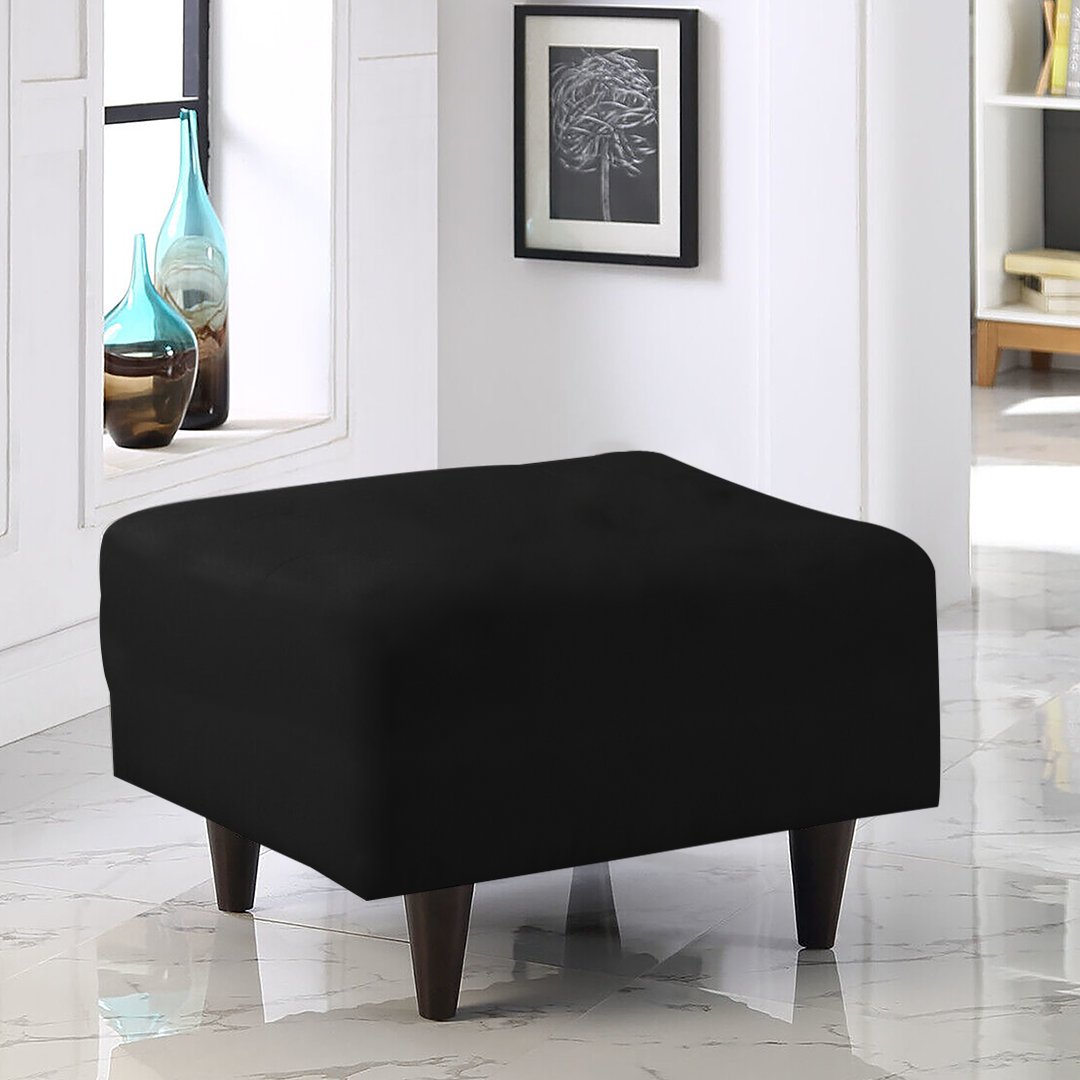 Black Puffy/Footrest Covers - FlyingCart.pk