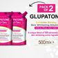 GLUPATONE Extreme Strong Whitening Emulsion Ultra Plus GS-120 For Face & Body 500ml Pack Of 2 - FlyingCart.pk