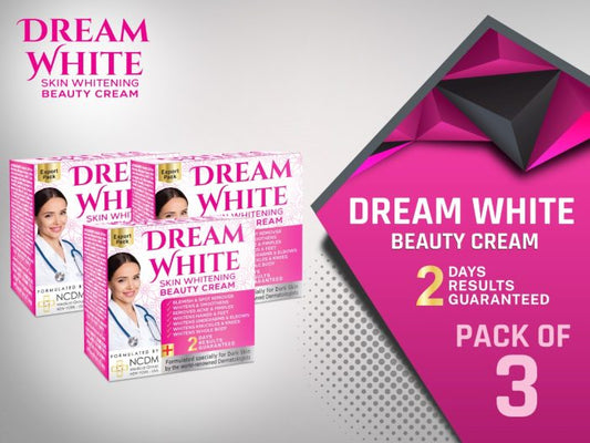 Dream White Skin Whitening Beauty Cream Pack Of 3 - FlyingCart.pk