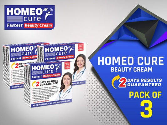 Homeo Cure Beauty Cream Pack of 3 - FlyingCart.pk