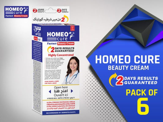 Homeo Cure Beauty Cream Pack of 6 - FlyingCart.pk