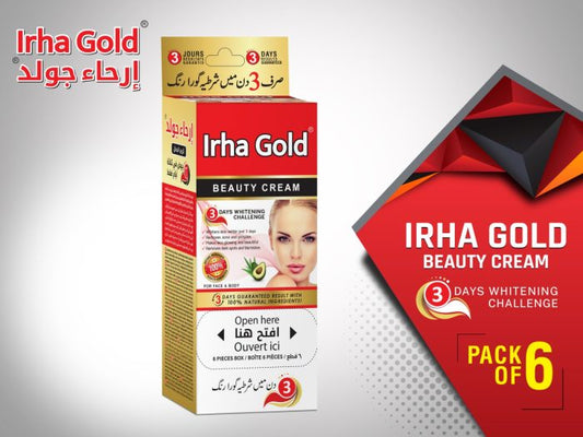 Irha Gold Beauty Cream Pack Of 6 - FlyingCart.pk