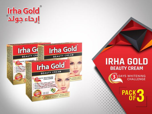 Irha Gold Beauty Cream Pack Of 3 - FlyingCart.pk