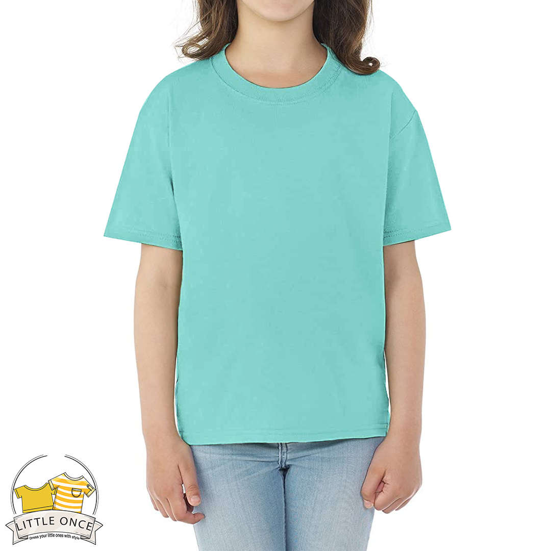 Aqua Kids Half Sleeves T-Shirt For Girls - FlyingCart.pk