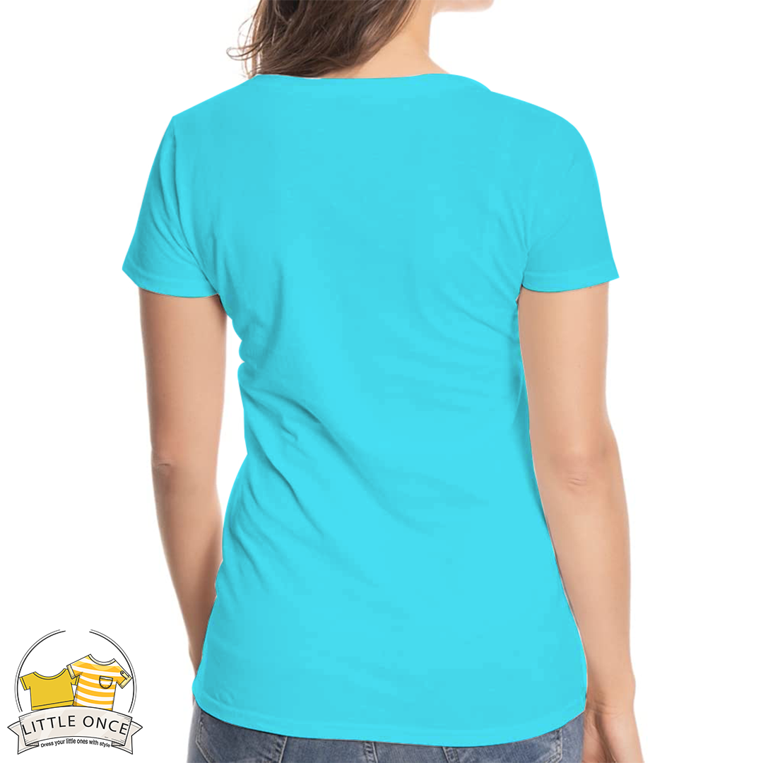 Ice Blue Kids Half Sleeves T-Shirt For Girls - FlyingCart.pk