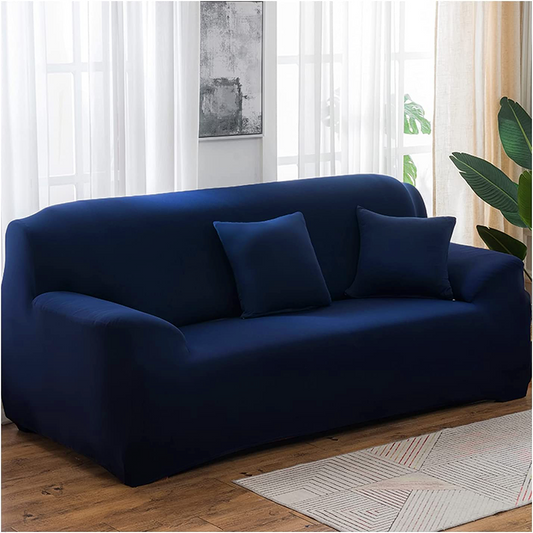 Dark Blue Sofa Cover - FlyingCart.pk
